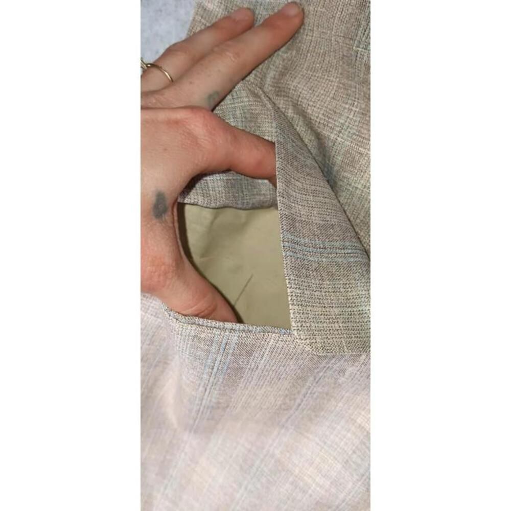Vintage Palm Beach Blazer Jacket Mens Large Biege Grey Button Up Pockets... - Picture 5 of 12